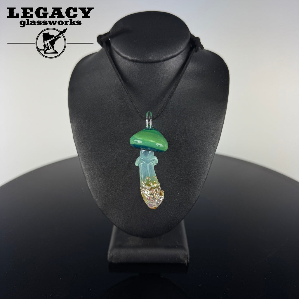Renee Patula Large Blue Mushroom Pendant