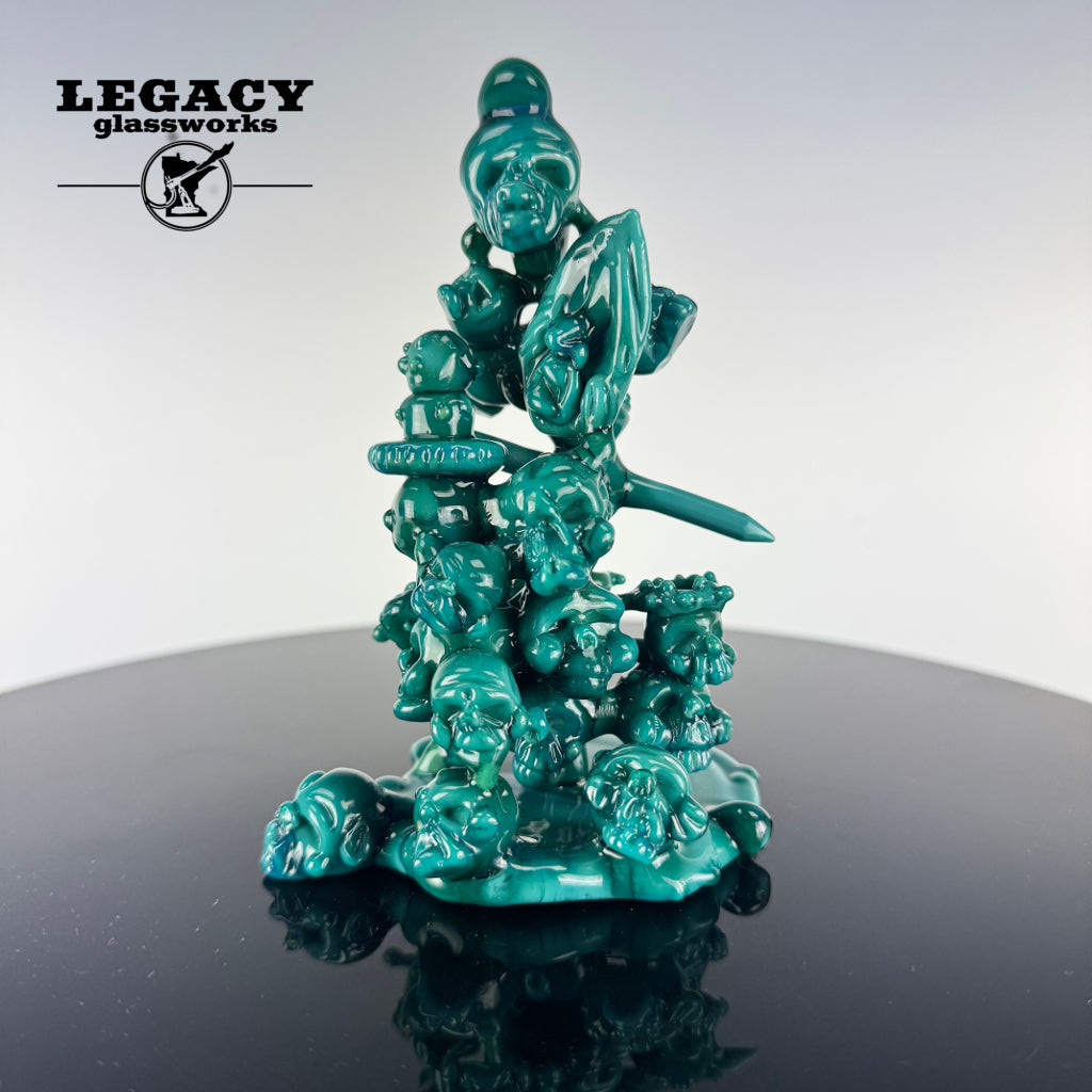 Alternative Glass Skull Shrine Sculpture