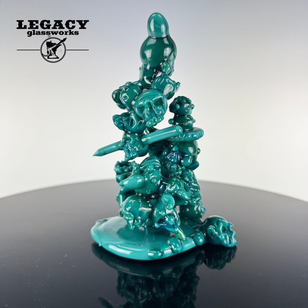 Alternative Glass Skull Shrine Sculpture