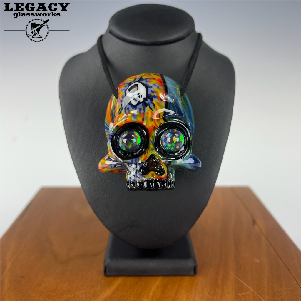 AKM Solo Millie Split Skull Pendant