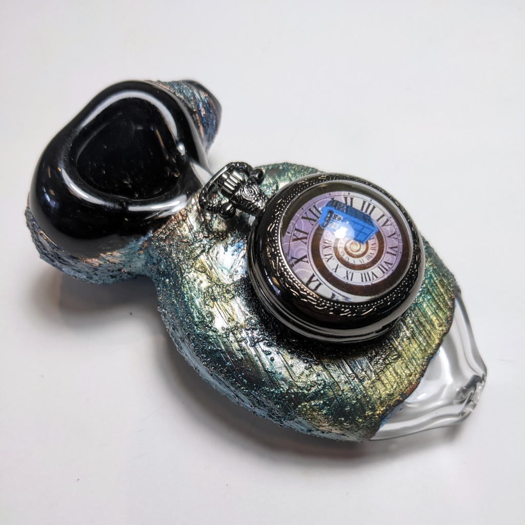 Cherry Glass Electroformed Pocketwatch Spoon