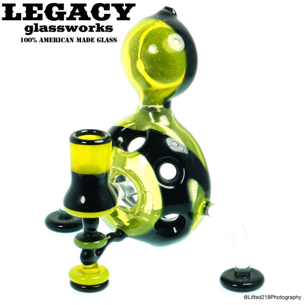 Glass Bros Lemon Drop Swiss Globe