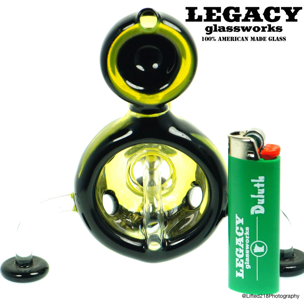 Glass Bros Lemon Drop Swiss Globe