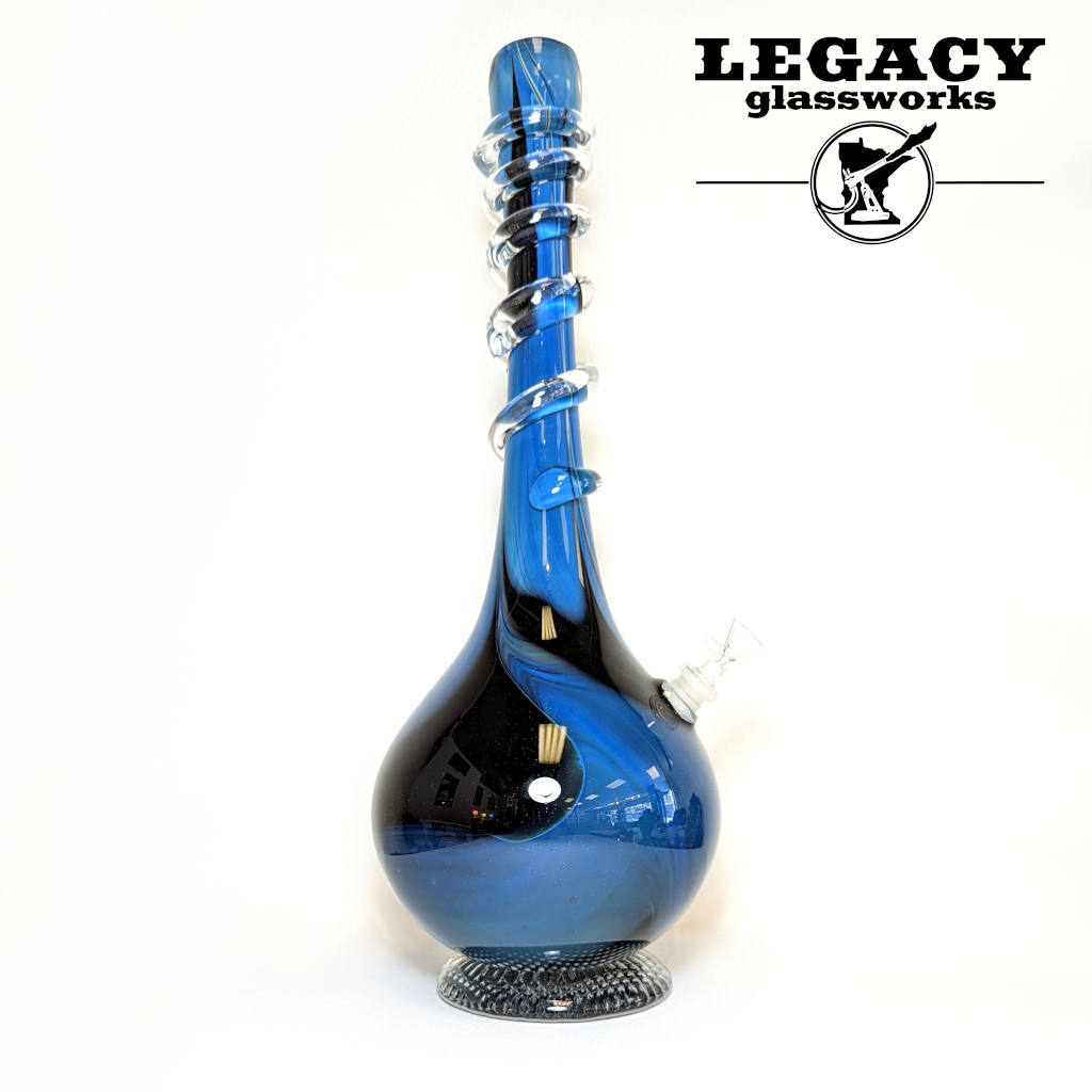 Jake In The Bocks Jumbo Black & Blue Soft Glass Tube