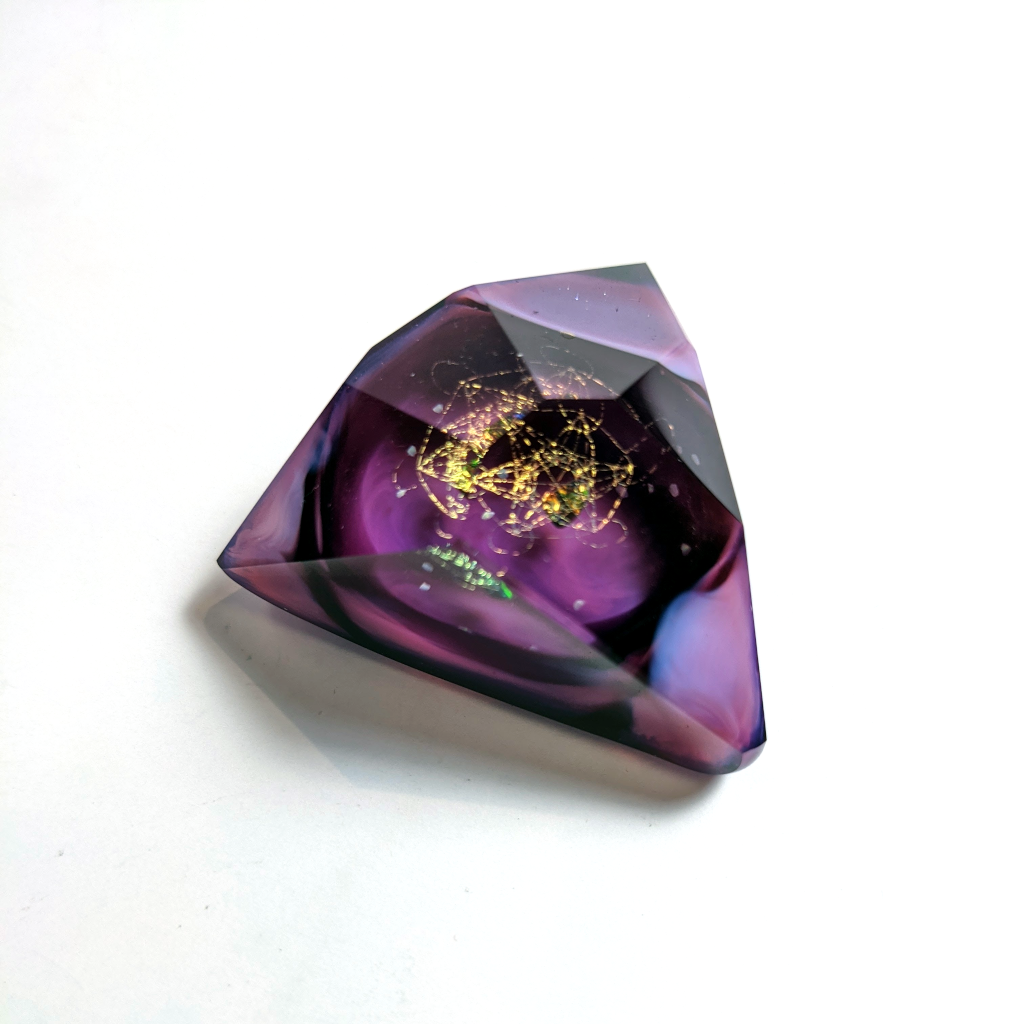 Jes Durfee x Josh Arleth Faceted Opal Triangle Pendant