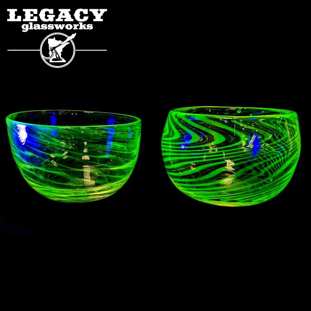 Funk Queen Uranium Glass Bowls