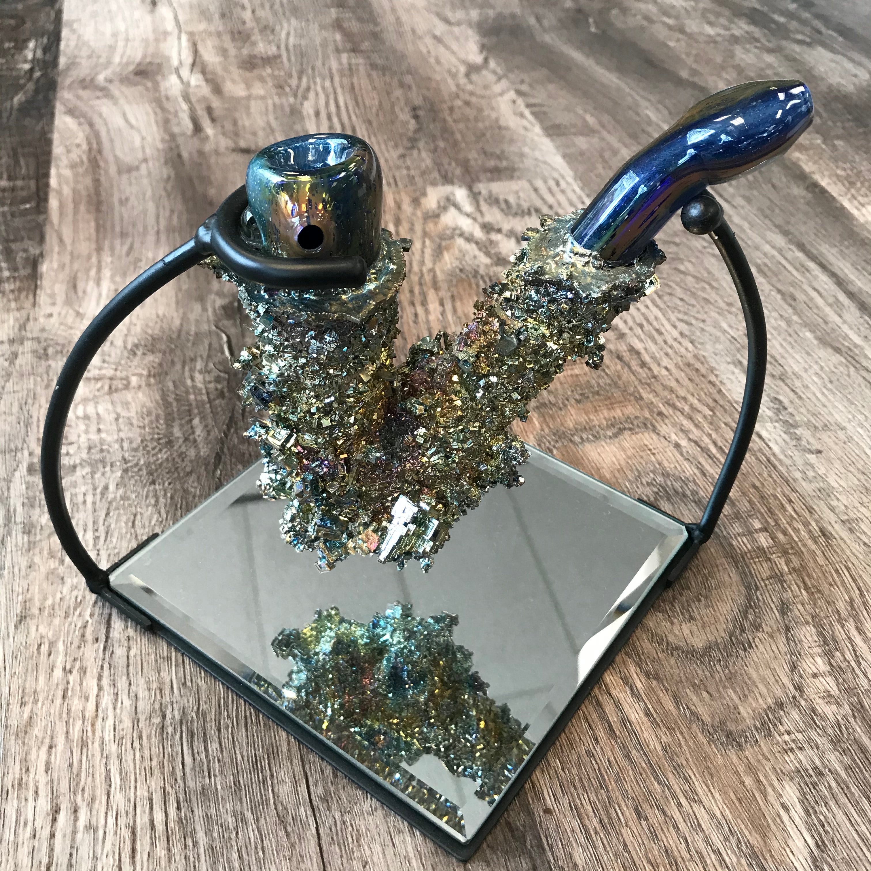 Leif L Bismuth Crystal Sherlock w/Stand