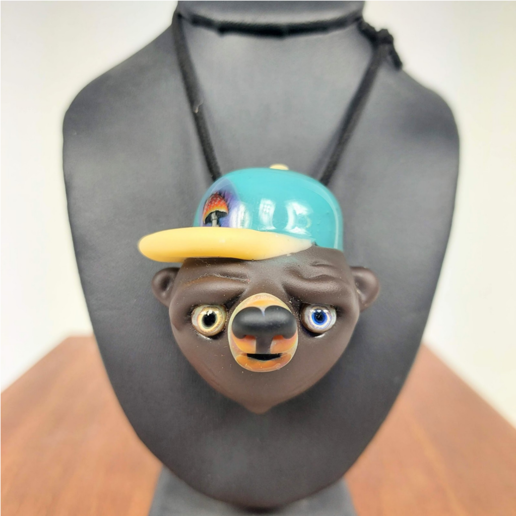 Obe Glass Bear Pendants