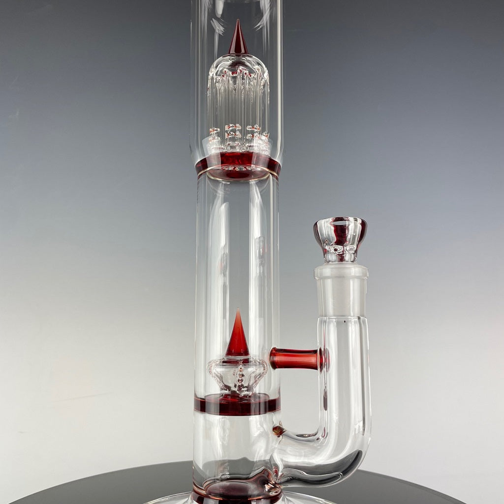 Sovereignty Glass 8 Arm Imperial w/Partial Pomegranate Accents (#7)