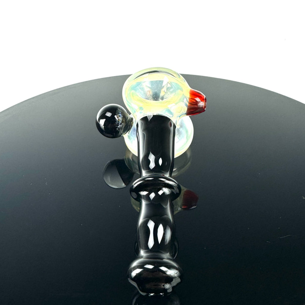 Cherry Glass Fume Dichro Cab Bubbler