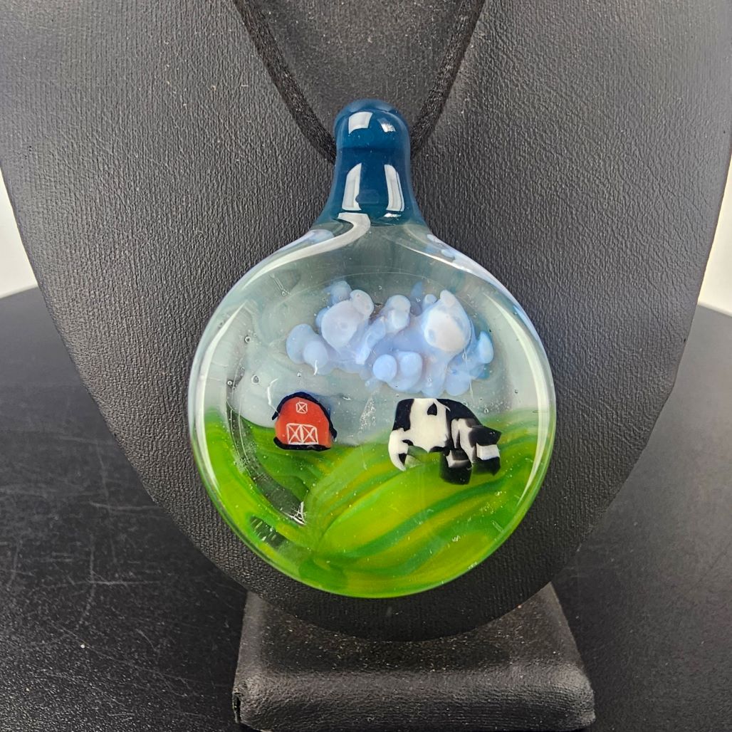 Fat Pinky Farm Scene Pendants