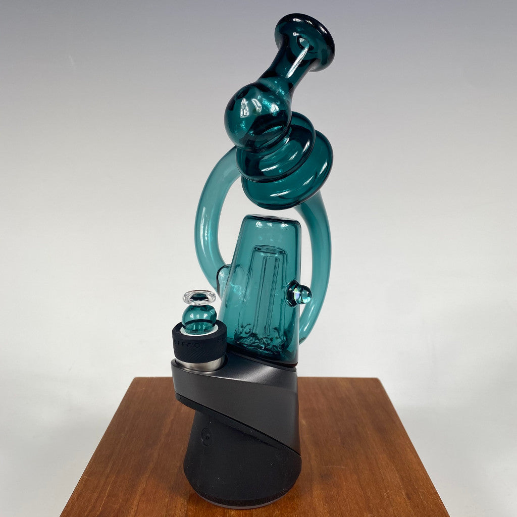 Eternal Flameworks Colored Recycler Puffco Peak Top