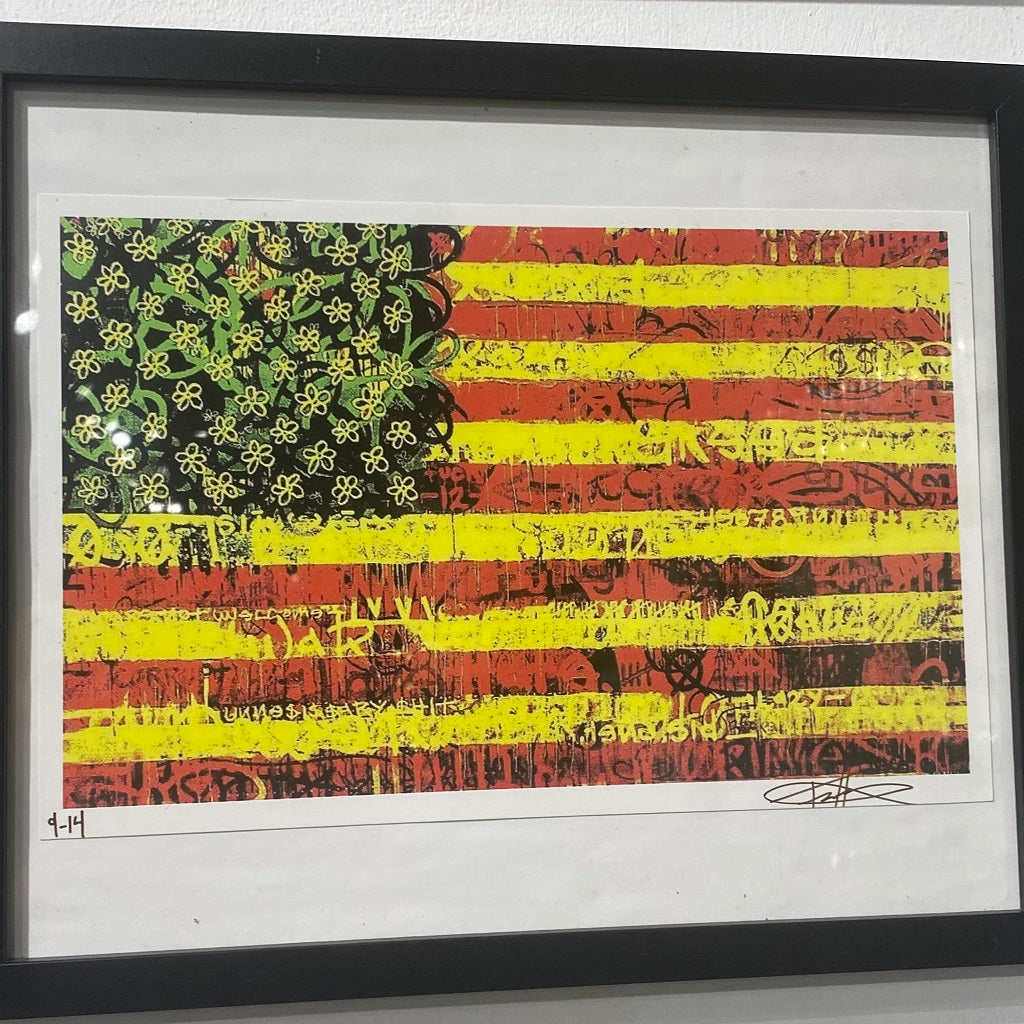 Trace Framed Flag Prints