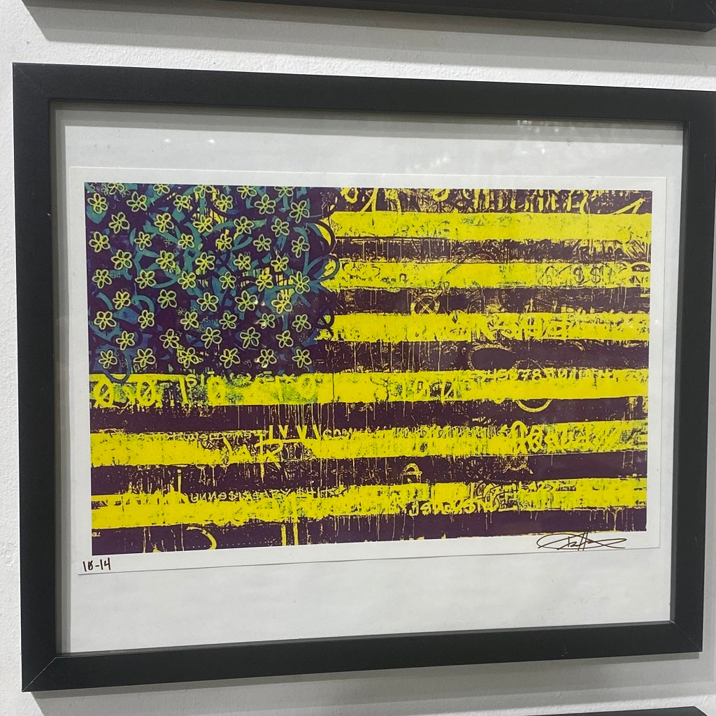 Trace Framed Flag Prints