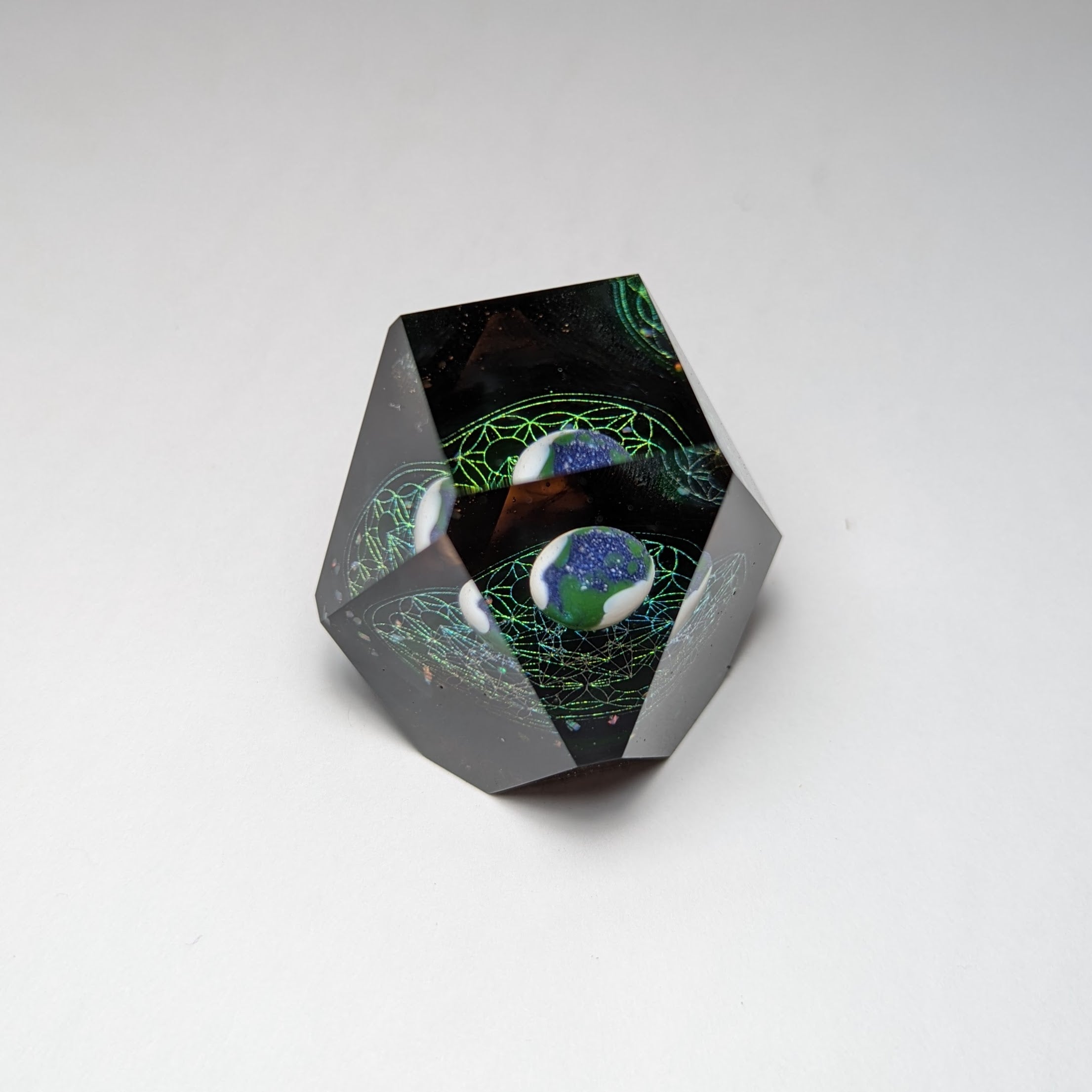 Jes Durfee x Josh Arleth Faceted Planetary Paperweight