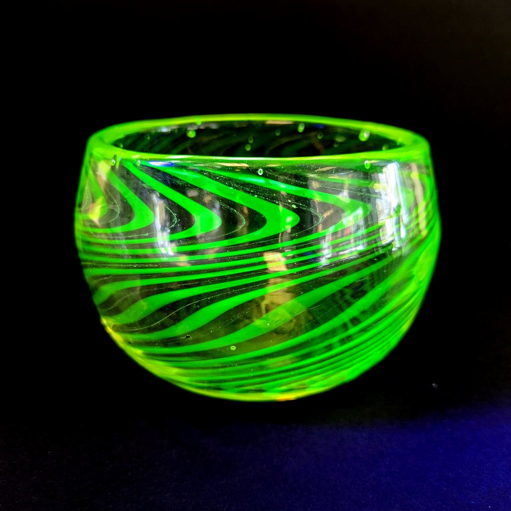 Funk Queen Uranium Glass Bowls