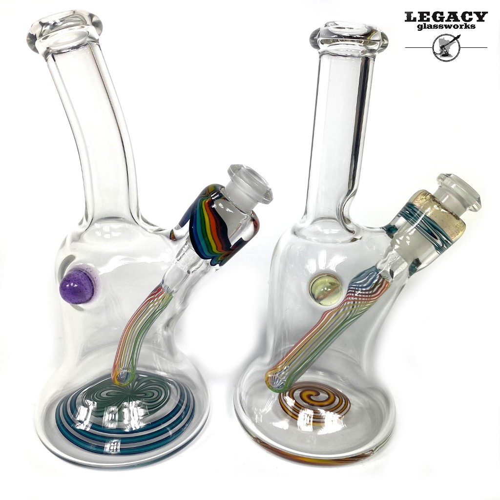 Sammy Flowers Clear Tube with Colored Line Work